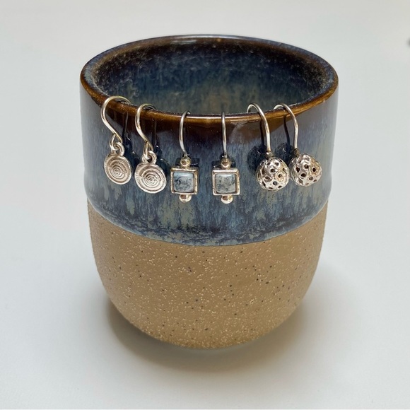 (Set of 3) Mini Dangle Earrings - .925 - Picture 1 of 2